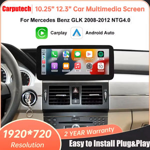 For Mercedes Benz GLK 2008-2012 Linux Car Radio Multimedia Touch Screen Head Unit Wireless Apple CarPlay Android Auto - Carputech