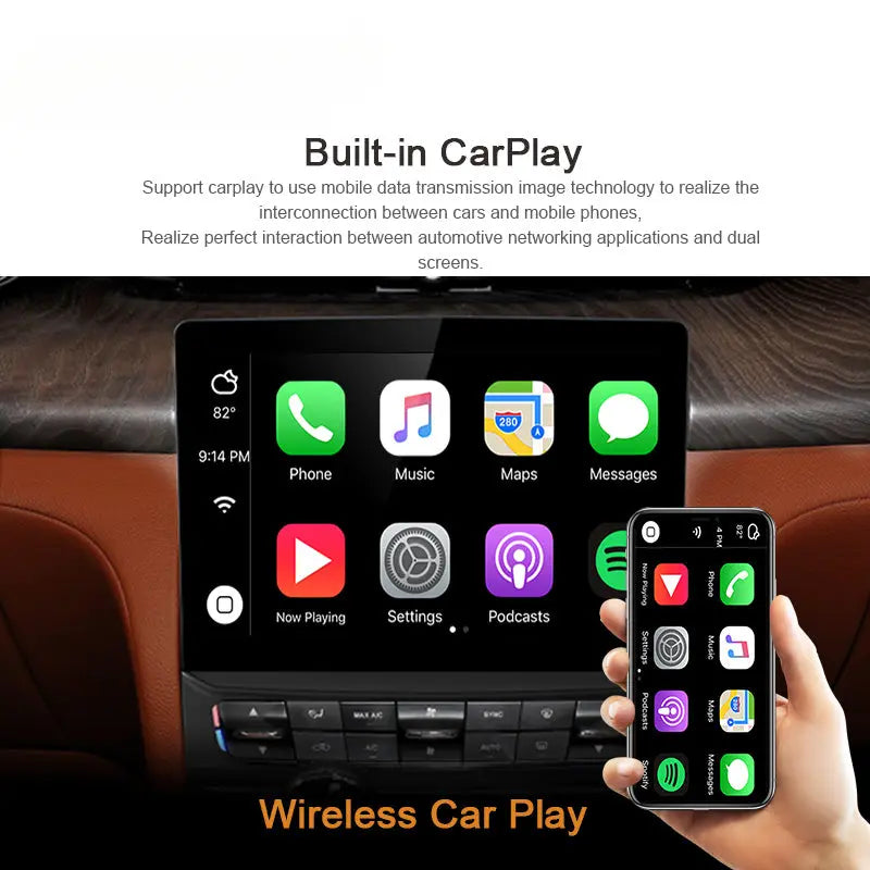 Carputech 9 Inch Android 13 Car Multimedia Player For Maserati Quattroporte 2013-2020 8G+128GB GPS Navigation Stereo Car Radio DSP Carputech