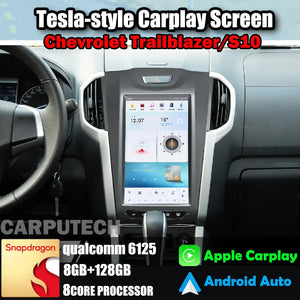 11.8" For Chevrolet Trailblazer/S10 2012-2015 Car Radio Headunit Stereo Carplay Upgrade Tesla Style Screen Android Auto GPS Navigation Multimedia Player Carputech