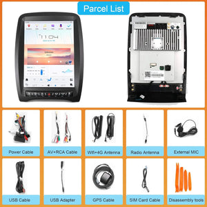 13.8" Qualcomm For Dodge Durango 2014-2020 Car Radio Stereo Carplay Upgrade Tesla Style Screen Android Auto GPS Navigation Multimedia Player Carputech