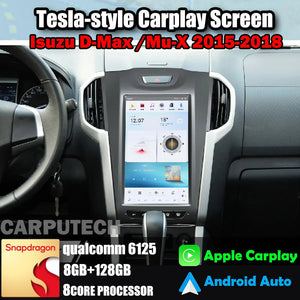 11.8" For ISUZU D-MAX/MU-X 2015-2018 Car Radio Headunit Stereo Carplay Upgrade Tesla Style Screen Android Auto GPS Navigation Multimedia Player Carputech