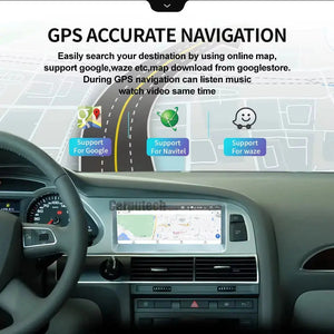 For Audi A6 C6 Q7 8 Core Android 14 System Car Radio Tablet WIFI 4G Carplay 8+128GB RAM BT GPS Navi Stereo Multimedia Player Carputech