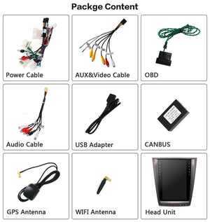 12.1" Qualcomm For Lexus GS300 2004-2011 Car Radio Stereo Carplay Upgrade Tesla Style Screen Android Auto GPS Navigation Multimedia Player Carputech