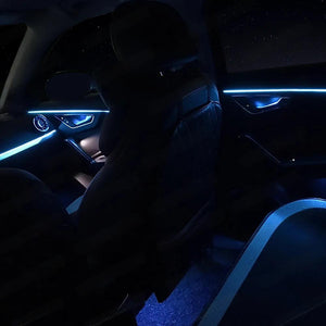 Upgrade 256 Colors Symphony or RGB Led Car Interior Ambient Lighting Decoration for Audi Q2 2019-2024 Atmosphere Strip Accessories Carputech