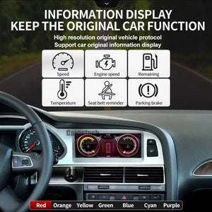 For Audi A6 C6 Q7 8 Core Android 14 System Car Radio Tablet WIFI 4G Carplay 8+128GB RAM BT GPS Navi Stereo Multimedia Player Carputech