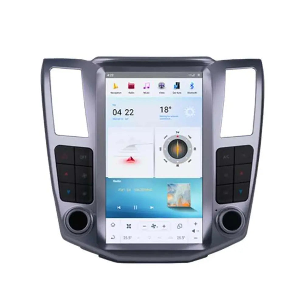 11.8" For TOYOTA Harrier 2003-2012 Car Radio Stereo Carplay Upgrade Tesla Style Screen Android Auto GPS Navigation Multimedia Player Carputech