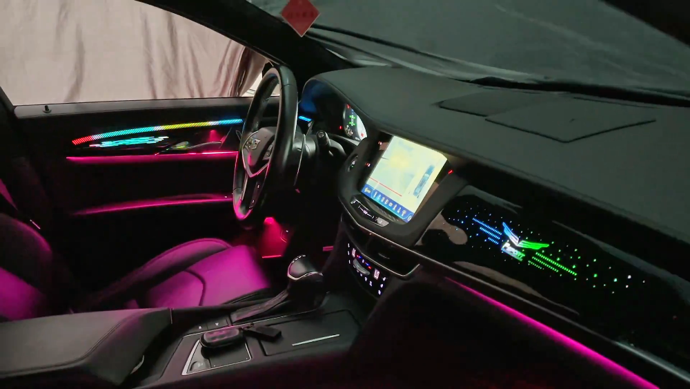 For Cadillac CT6 2016-2022 Symphony Car Interior Ambient Lighting 64 Color Trim Decoration Accessories