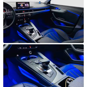 Upgrade 256 Colors Symphony Led Car Interior Ambient Lighting Decoration for Audi A8 D4 2010-2017 Atmosphere Strip Accessories Carputech