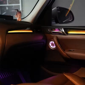 For BMW X3 X4 F25 F26 2012-2017 Upgrade 256 Colors Symphony Car Interior Ambient Lighting Air Vent Strip Accessories Carputech