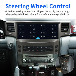 12.3 inch Lexus LX570 2007-2015 Car Radio Multimedia Player Wireless CarPlay Android Auto Upgrade Android Touch Screen Carputech