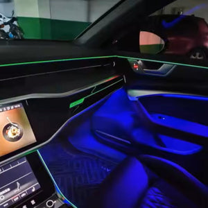 Full Set Car Interior Ambient Lighting for Audi A6 A7 C8 2019-2024 Upgrade Light Kit Dashboard Center Console Door Trim Carputech