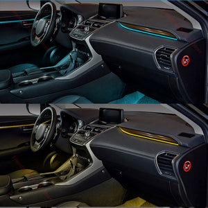Upgrade 256 Colors Symphony Led Car Interior Ambient Lighting for Lexus NX 2015-2021 Atmosphere Strip Accessories Carputech