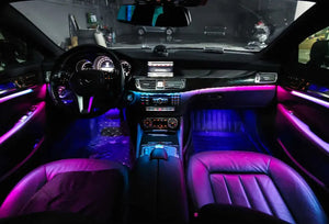 64 Colors LED Interior Ambient Lighting Kit for Mercedes Benz CLS-Class W218 2012-2017 Carputech