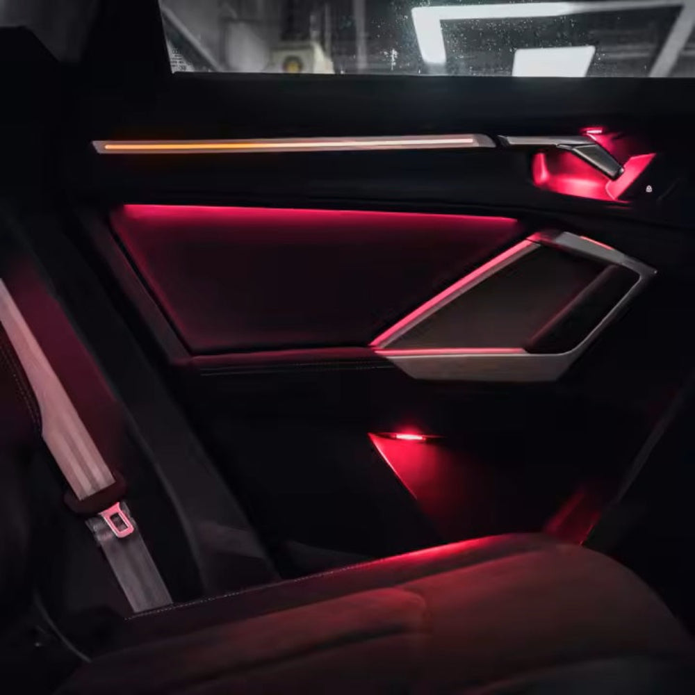 Upgrade 256 Colors Symphony Led Car Interior Ambient Lighting Decoration for Audi Q3 2019-2023 Atmosphere Strip Accessories Carputech