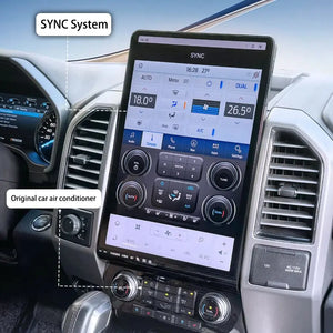 16.8" Qualcomm For Ford F150 2015-2019 Upgrade Tesla Style Screen Android Auto GPS Navigation Multimedia Player Carputech