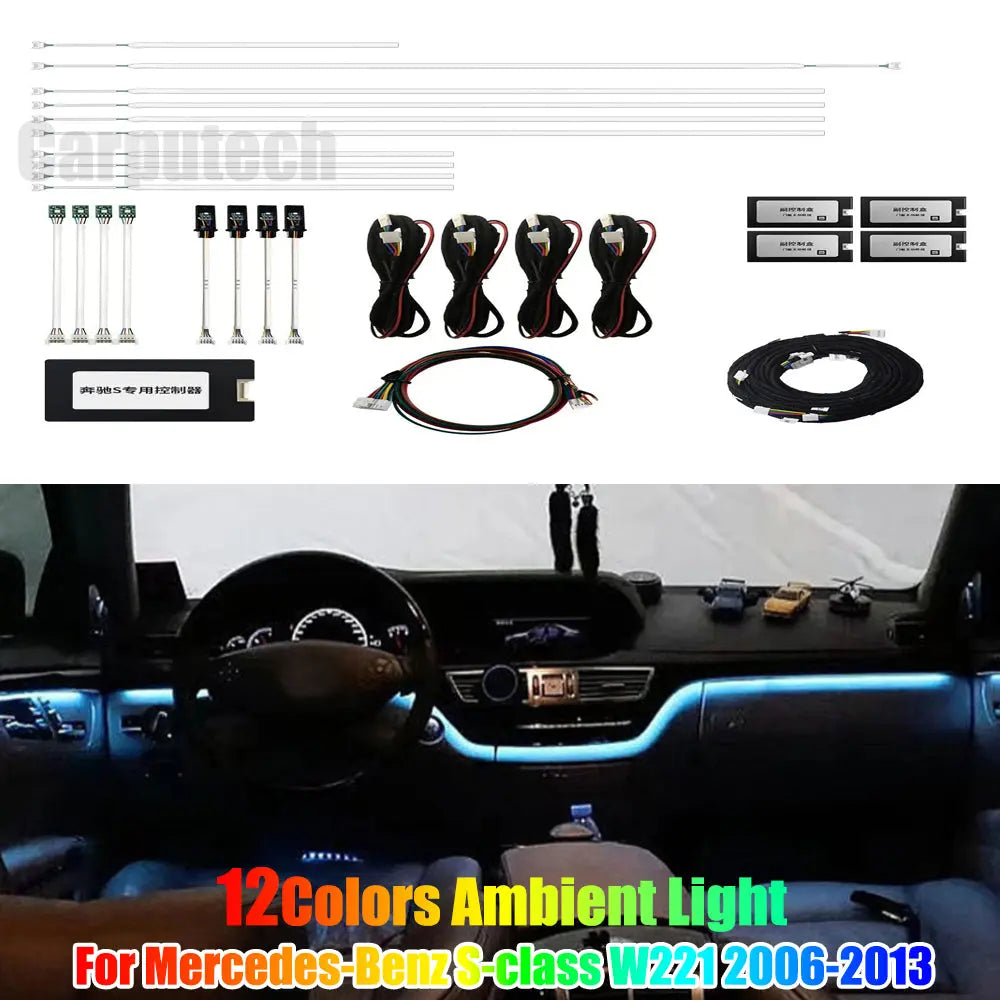 Ambient Lighting Kit Suitable for Mercedes Benz S-class W221 2006-2013 Carputech