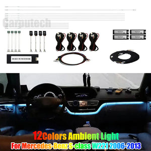 Ambient Lighting Kit Suitable for Mercedes Benz S-class W221 2006-2013 Carputech