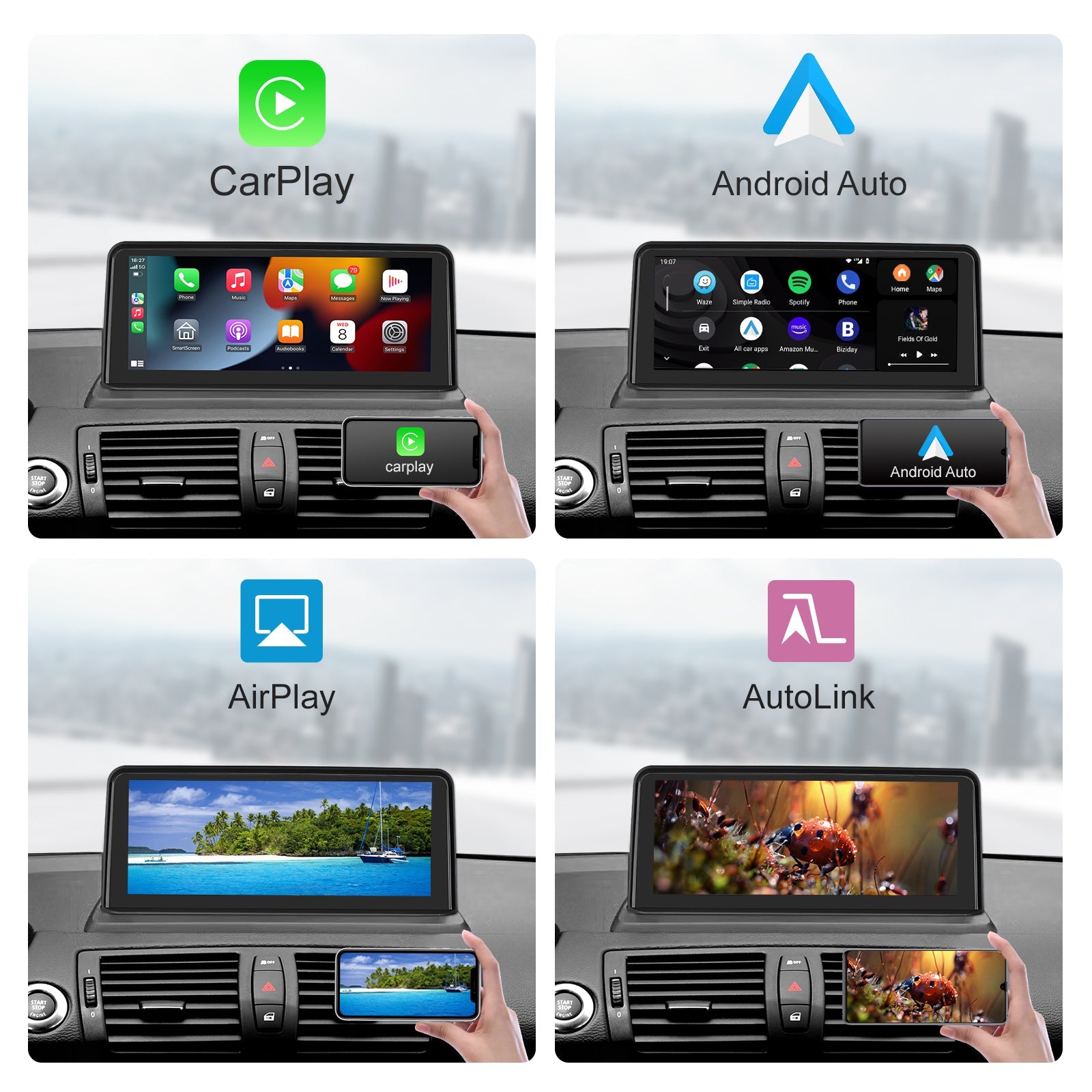 10.25" Linux Infotainment Display for BMW 1 Series E81/E82/E87/E88 (2004-2013) | Wireless CarPlay & Android Auto