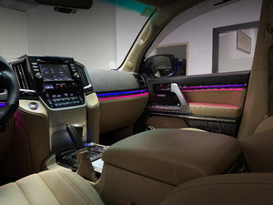 64 Colors Dynamic Ambient Lighting for Toyota Land Cruiser LC200 2010-2021 Interior LED Lighting Upgrade Accessories Carputech