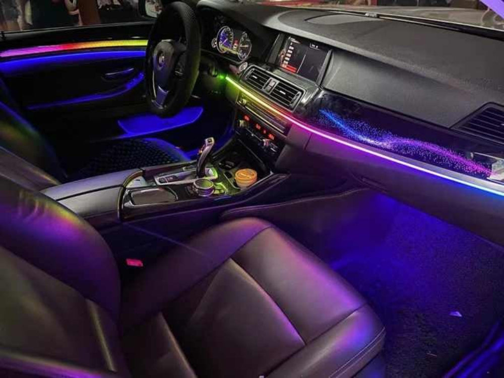 256 Colors Symphony LED Car Interior Ambient Lighting for BMW 5 Series F10 F11 F18 2011-2017 Atmosphere Strip Accessories Carputech