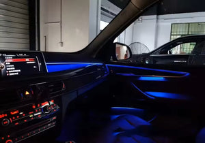 64 Colors Ambient Lighting for BMW X5 X6 F15 F16 2014-2018 Interior Lights LED Door Speaker Cover Accessories Carputech