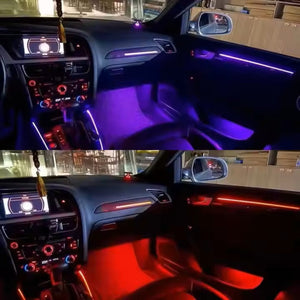 Upgrade 256 Colors Led Car Interior Ambient Lighting Decoration for Audi A5 S5 B8 2009-2016 Atmosphere Strip Accessories Carputech