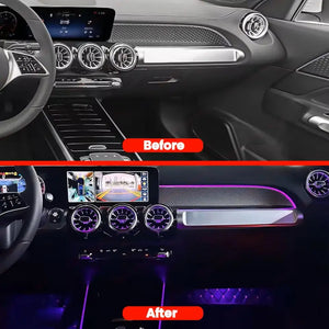 64 Colors Ambient Lighting For Mercedes Benz A-class W177 / CLA W118 / B-class W247 2019-2025 LED Car Neon Lamp Automotive Interior Decoration Carputech