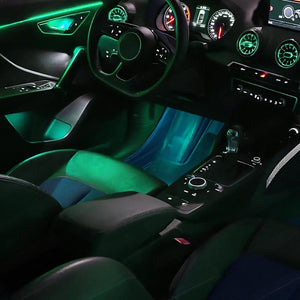 Upgrade 256 Colors Symphony or RGB Led Car Interior Ambient Lighting Decoration for Audi Q2 2019-2024 Atmosphere Strip Accessories Carputech