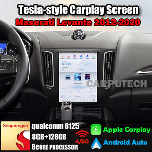 12.1" Qualcomm For Maserati Levante 2012-2020 Car Radio Stereo Carplay Upgrade Tesla Style Screen Android Auto GPS Navigation Multimedia Player Carputech