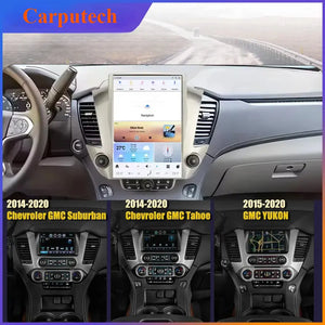 14.4" Qualcomm For GMC Yukon/ Chevrolet Suburban/Tahoe 2014-2020 Car Radio Stereo Carplay Upgrade Tesla Style Screen Android Auto GPS Navigation Multimedia Player Carputech