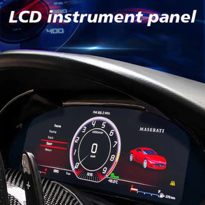 For Maserati GranTurismo GT/GranCabrio GC/ Quattroporte 2004-2018 12.3" LCD Digital Dashboard Cluster Car Panel Speedometer Virtual Cockpit Carputech