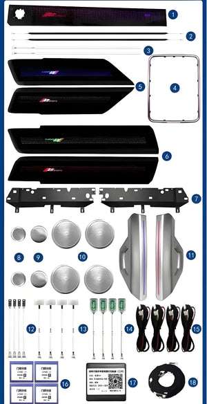 Dynamic Ambient Light for Range Rover Vogue 2014-2017 Interior LED Lighting Upgrade Accessories Carputech