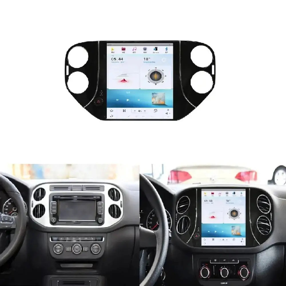 10.4" For VW Volkswagen Tiguan 2010-2016 Car Radio Headunit Stereo Carplay Upgrade Tesla Style Screen Android Auto GPS Navigation Multimedia Player Carputech