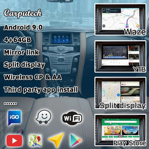 Apple Carplay Android Auto Upgrade Module box for Infiniti Q50 QX50 QX60 QX80 2012-2024 with GPS navigation Carputech