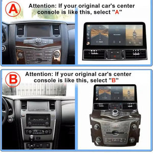 12.3 "Android 14 Infiniti QX56 QX80 Nissan Amanda Patrol Y62 2010-2020 Navigation Screen Car Radio Multimedia Player Carputech