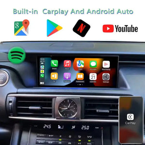 10.25" For Lexus IS/RC 200 250 300 350 200t 300h 2013-2018 Car Radio Multimedia Player Wireless CarPlay Android Auto Upgrade Android Touch Screen Carputech