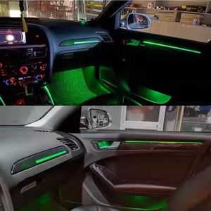 Upgrade 256 Colors Led Car Interior Ambient Lighting Decoration for Audi A5 S5 B8 2009-2016 Atmosphere Strip Accessories Carputech