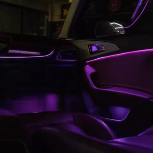 Upgrade 256 Colors Symphony Led Car Interior Ambient Lighting Decoration for Audi A6/S6/RS6 C7 2011-2018 Trim Accessories Carputech