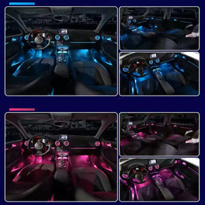 64 Colors Dynamic Ambient Lighting for Audi A3 S3 2013-2020 Car Interior Lighting Upgrade Accessories Air Vent Light Carputech