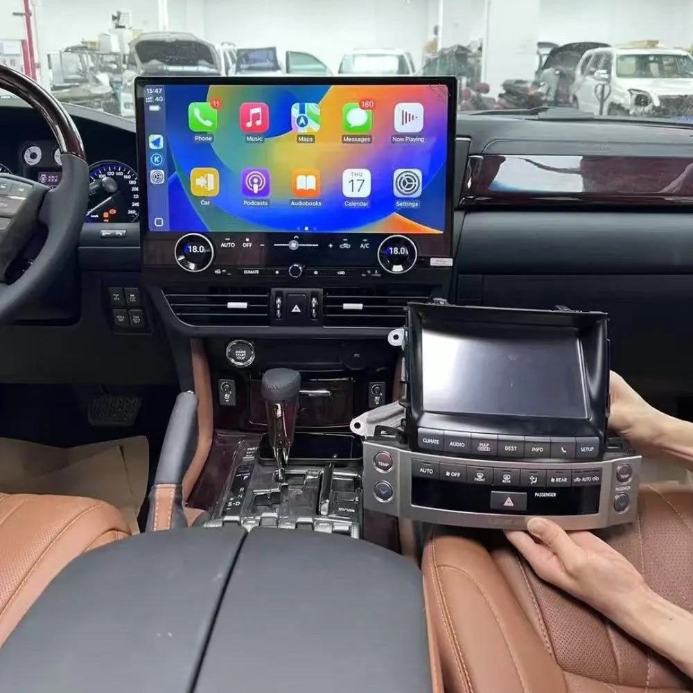 19.8" For Lexus LX570 2007-2015 Android Navigation Screen Car Radio Multimedia Player Qualcomm Octa-core 360° Panoramic All-in-One Unit Carputech