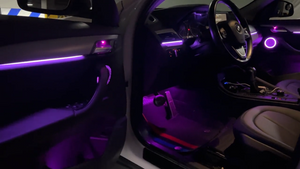 For BMW X1 X2 F48 F49 2016-2020 256 Colors Symphony LED Car Interior Ambient Lighting AirVent Strip Accessories Upgrade Carputech