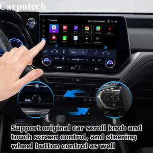 Lexus TX TX550h+ TX350 TX500h Android13 base Navigation Video Interface box Apple CarPlay & Android Auto Upgrade Module Carputech