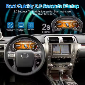 For Lexus GX400 GX460 2009-2020 12.3" LCD Digital Dashboard Cluster Car Panel Speedometer Virtual Cockpit Carputech