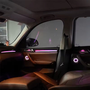 For BMW X3 X4 F25 F26 2012-2017 Upgrade 256 Colors Symphony Car Interior Ambient Lighting Air Vent Strip Accessories Carputech
