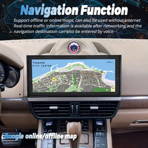 12.3" Porsche Cayenne 2010-2017 Navigation IPS Screen Car Radio Multimedia Player Carplay DSP Carputech