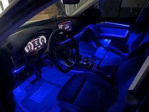 Upgrade 256 Colors Symphony Led Car Interior Ambient Lighting Decoration for Audi Q5 2018-2020 Atmosphere Strip Accessories Carputech
