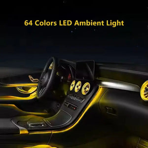 64 Colors Ambient Lighting Kit for Mercedes-Benz C-coupe C205 2016-2023 Carputech