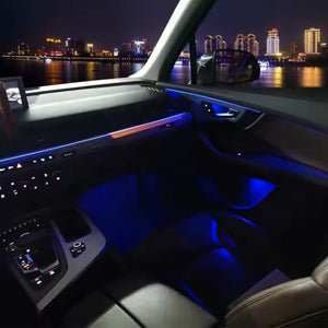 64 Colors Dynamic Ambient Lighting for Audi Q7 2020-2025 MMI Screen Control Interior LED Lighting Upgrade Carputech