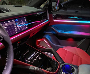 Dynamic Ambient Lighting for Porsche Cayenne 2024-2025 Interior Decoration Symphony LED Lighting Trim Accessories Carputech