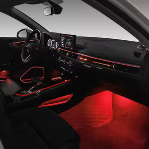256 Colors Symphony Led Car Interior Ambient Lighting Decoration for Audi A4 B9 2017-2024 Carputech